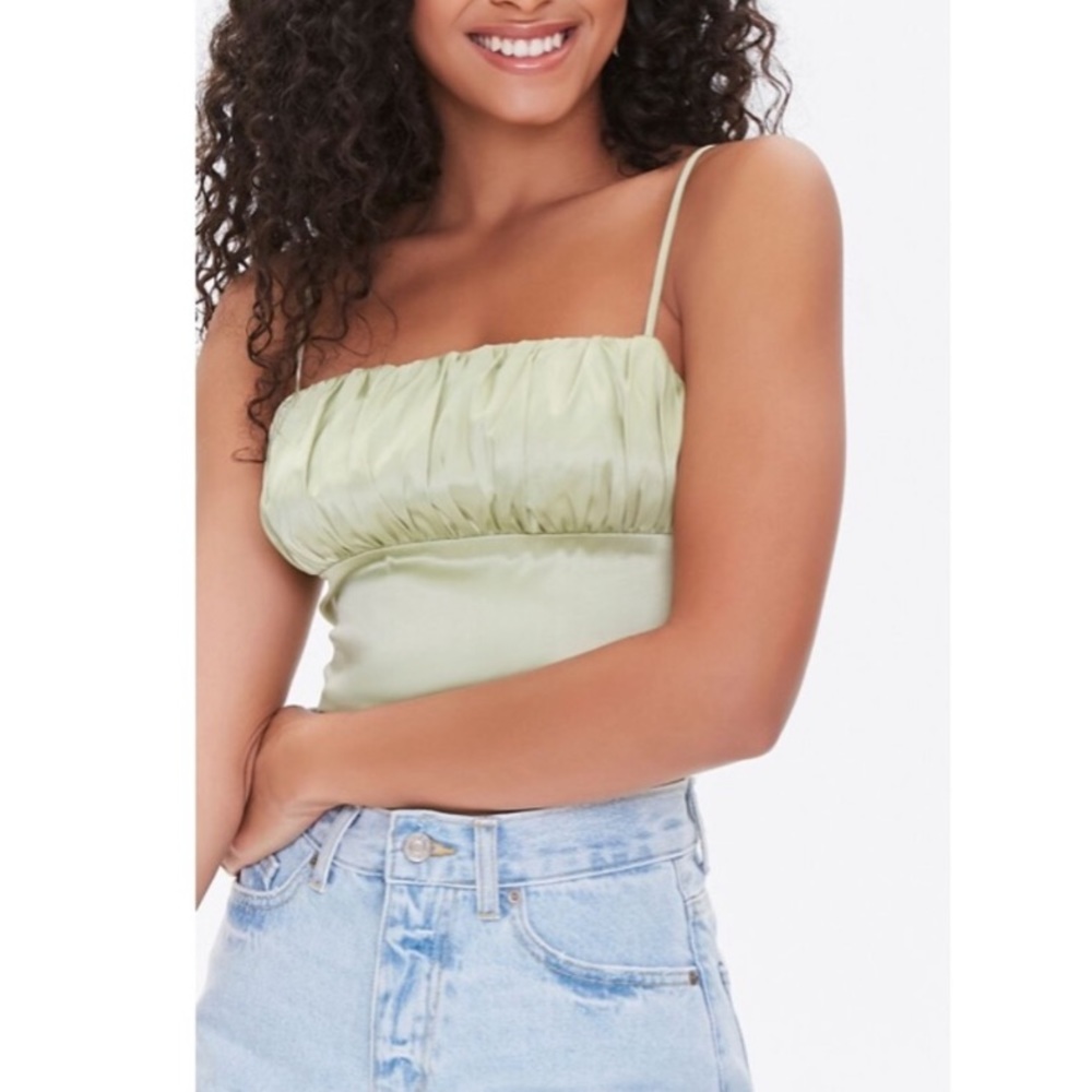 Satin crop top